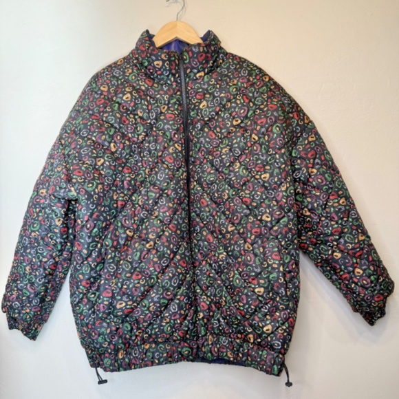 Farm Rio NWT Borogodo Reversible Metallic Quilted Patchwork Puffer Coat Jacket - Picture 6 of 17